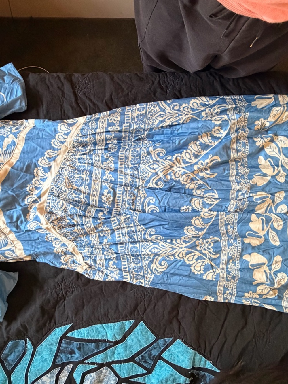 Farm Rio x Anthropologie Printed V-Neck Puff-Sleeve Maxi Dress - Picture 7 of 7